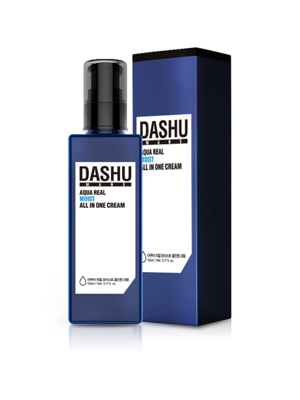 💎 DASHU Men's Aqua Real Moist All-in-One Cream New In Box Full-Size
